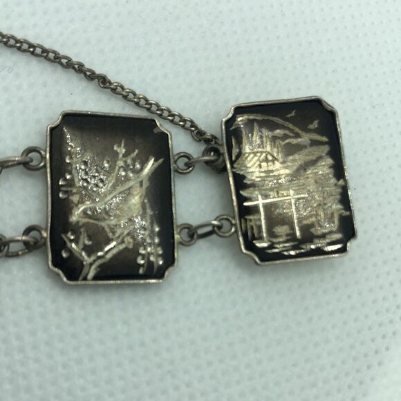 💛 Sterling Silver Vintage Siam Bracelet & Brooch - Picture 8 of 13